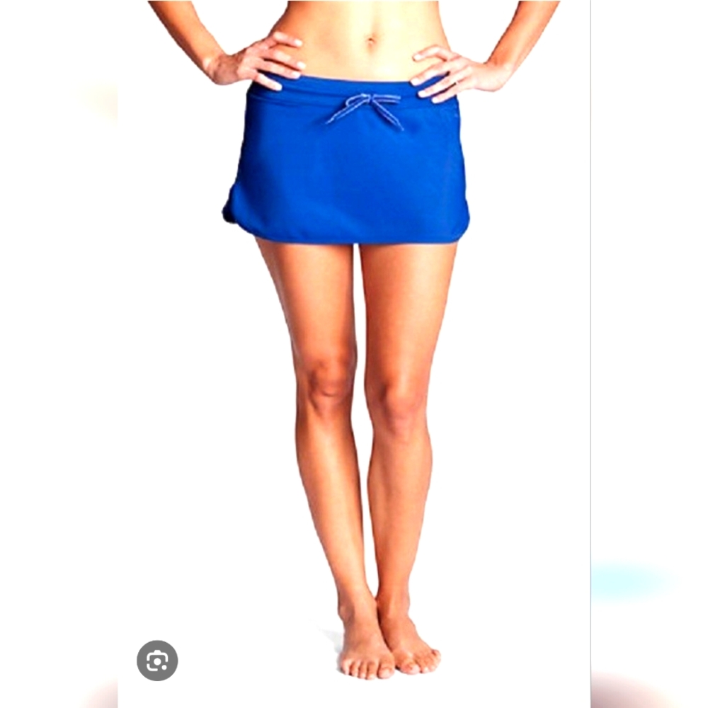 Lands' End Vibrant Blue Swim Skirt
